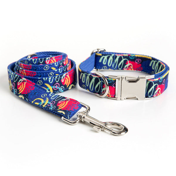 Graffiti Collar and Leash Set